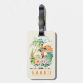Oude Hawaiiaanse Reisposter Bagagelabel (Achterkant verticaal)