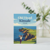 Oude Head Kinsale Ierland Briefkaart (Staand voorkant)