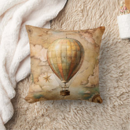 Oude Heel Luchtballon | Antieke Reis Kussen
