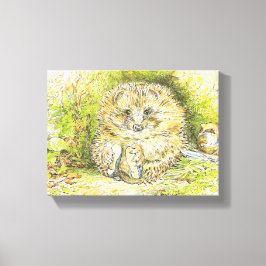 Oude heer Prickly Pin (Hedgel) (door Beatrix Potte Canvas Afdruk