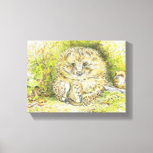 Oude heer Prickly Pin (Hedgel) (door Beatrix Potte Canvas Afdruk (Voorkant)