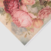 Oude Heet Lucht Ballon Met Bloem Papier Tissue (Detail)