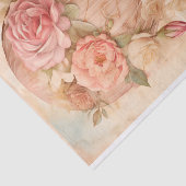 Oude Heet Lucht Ballon Met Bloem Papier Tissue (Detail)
