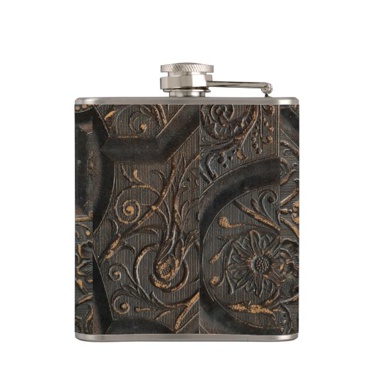 Oude heilige bijbel heupfles (Achterkant)