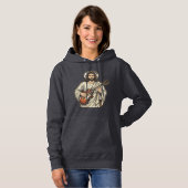 Oude Heilige Gitarist Gravure Shirt Ontwerp_1 (Voorkant volledig)