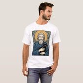 Oude heilige kat portret vector shirt ontwerp_1 (Voorkant volledig)