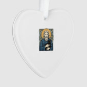 Oude heilige kat portret vector shirt ontwerp_1 ornament (voorkant)