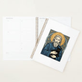 Oude heilige kat portret vector shirt ontwerp_1 planner (Display)