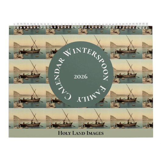 Oude heilige land foto aangepaste gezinsplanner kalender (Hoes)