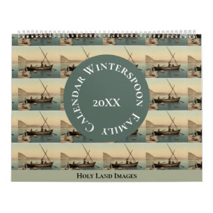 Oude Heilige Land Foto Aangepaste Gezinsplanner Kalender