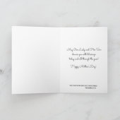 Oude Heilige Maagd Maria Moederdag Kaart (Binnen)