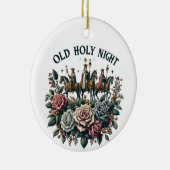 Oude Heilige Nacht Keramisch Ornament (Rechts)
