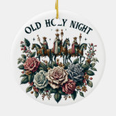 Oude Heilige Nacht Keramisch Ornament (Achterkant)