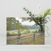 Oude hek op een Boerderij Bedankkaart (Staand voorkant)