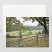 Oude hek op een Boerderij Bedankkaart (Voorkant / Achterkant)