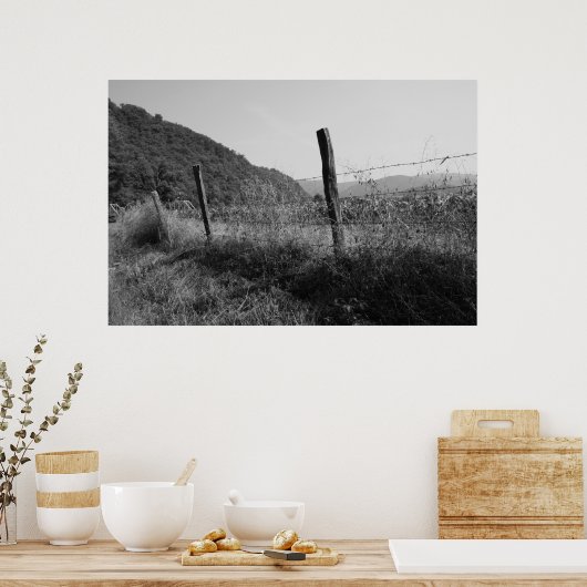 Oude hek poster (Keuken)