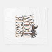 Oude Heks Alsjeblieft Halloween Vectorontwerp_1 Fleece Deken (Voorkant (Horizontaal))