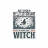 Oude heks DNA humor Halloween vector ontwerp_1 Sticker (Voorkant)