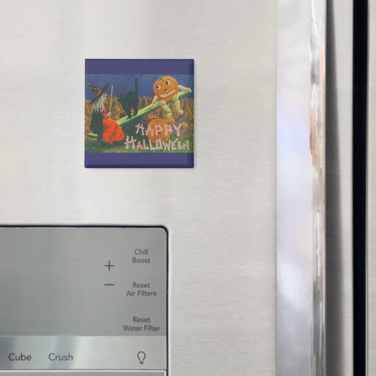 Oude heks en Jack o' Lanterns Speeltijd Magneet (Insitu (Koelkast))