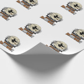 Oude heks Fijne Halloween Vectorontwerp_1 Cadeaupapier (Hoek)