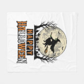 Oude heks Fijne Halloween Vectorontwerp_1 Fleece Deken (Voorkant (Horizontaal))