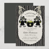 Oude heks Halloween Kaart (Voorkant / Achterkant)