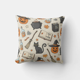 Oude heks Halloween Kussen