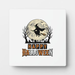 Oude Heks Happy Halloween Vectorontwerp_1 Fotoplaat