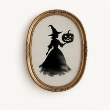 Oude heks Jack-o-Lantern Halloween-poster