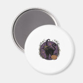 Oude Heks Kat Halloween Vector Shirt Ontwerp_1 Magneet (Voorkant / Achterkant)