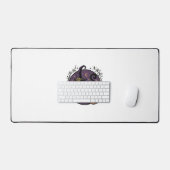Oude Heks Kat Halloween Vector T-shirt Ontwerp_1 Bureaumat (Keyboard & Muis)