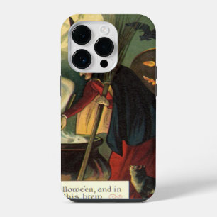 Oude heks op Halloween roert magische ketel iPhone 14 Plus Hoesje