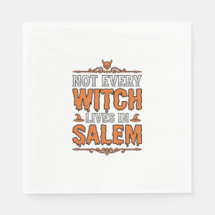 Oude Heks Salem Halloween Typografie Ontwerp_1 Servet