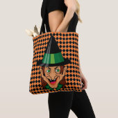 Oude heks van Halloween Tote Bag (Dichtbij)