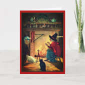 Oude heks van Halloween van Warm Hearth Card Kaart (Voorkant)