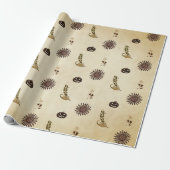 Oude hekscore Halloween-inpakpapier Cadeaupapier (Uitgerold)