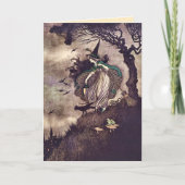 Oude heksenbezem Art Nouveau kat Kaart (Voorkant)