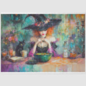 Oude Heksenbrouwsel Keuken Decoupage Tissuepapier (Voorkant)
