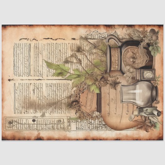 Oude Heksenbrouwsel Ontwerp Serie 9 Tissuepapier (Voorkant)