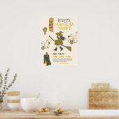 Oude Heksenfeest op Halloween, Halloweenfeest Poster (Keuken)
