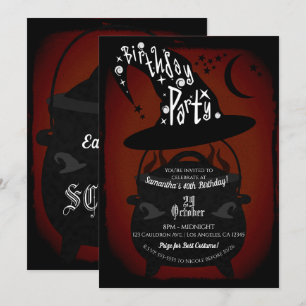 Oude Heksenketel Verjaardag Halloween Feestje Kaart