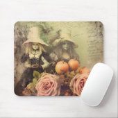 Oude heksenkunst voor Halloween Muismat (Met muis)