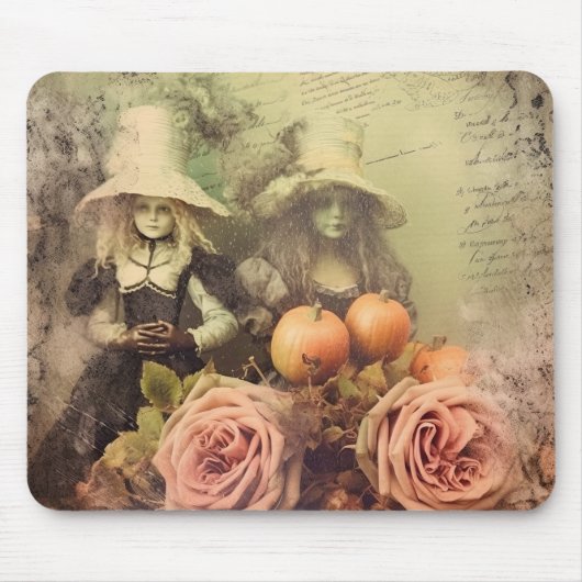 Oude heksenkunst voor Halloween Muismat (Voorkant)