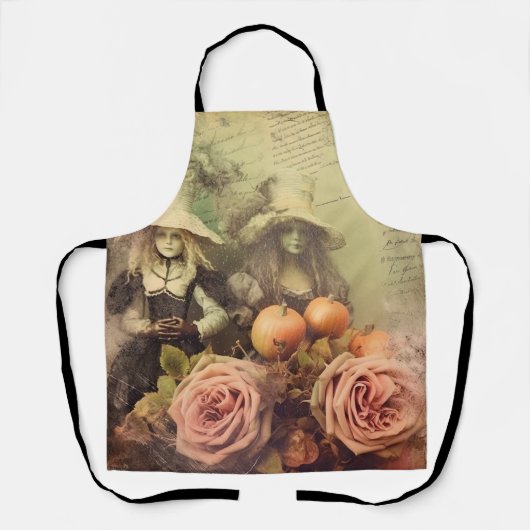 Oude heksenkunst voor Halloween Schort (Voorkant)