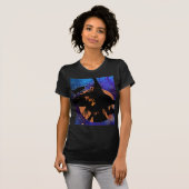 Oude heksenoogst Moon Blackbird Art T-shirt (Voorkant volledig)