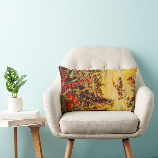 Oude Heksensabbat Pompoenveld met Hooibergen Kussen (Stoel)