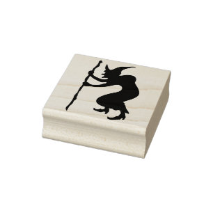 Oude hekserijstempel rubberstempel