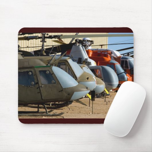 Oude helikopters muismat (Met muis)