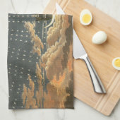 Oude Hemelse Astronomie, Koningin van de Nacht Theedoek (Quarter Fold)