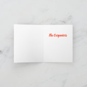 Oude Hemelse Kerstkaart Kaart (Binnen)